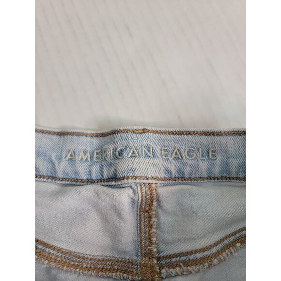 AMERICAN EAGLE Jeans Sz 14 Highest Rise 90's Boyfriend Distressed Destroy Drapey - Picture 5 of 11